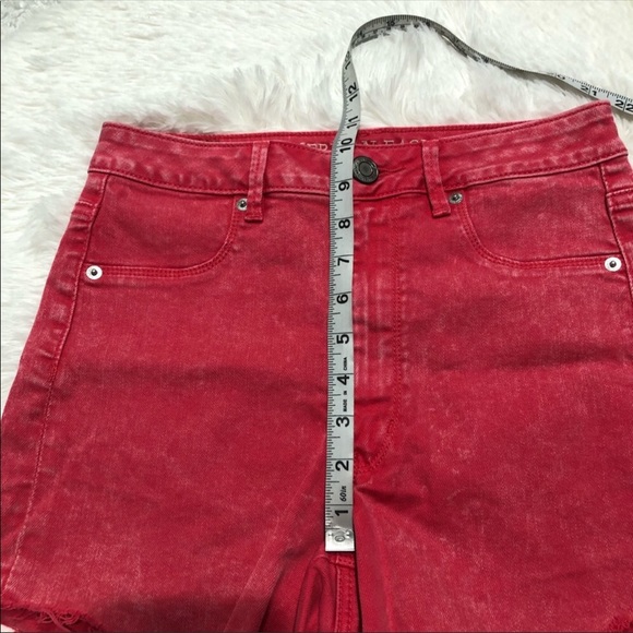American Eagle Stretch 10” Rise Jean Short Raw - Picture 7 of 8